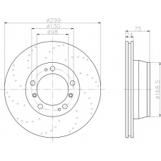 8DD 355 121-942 HELLA PAGID Тормозной диск