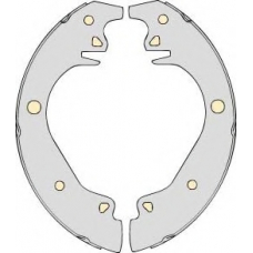 K606816 MGA Комплект тормозов, барабанный тормозной механизм