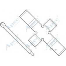 KIT439 APEC Комплектующие, тормозные колодки