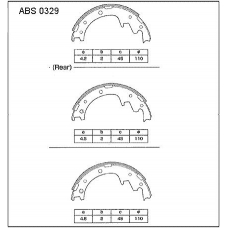 ABS0329 Allied Nippon Колодки барабанные