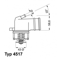 4517.87D WAHLER Термостат, охлаждающая жидкость