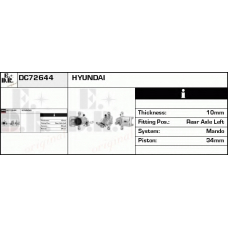 DC72644 EDR Тормозной суппорт