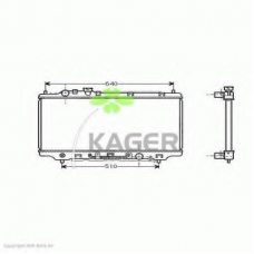 31-1245 KAGER Радиатор, охлаждение двигателя