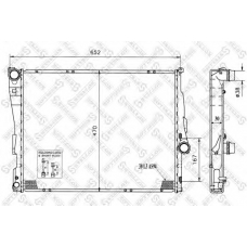 10-25128-SX STELLOX Радиатор, охлаждение двигателя