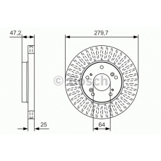 0 986 479 B01 BOSCH Тормозной диск