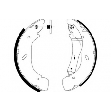 8DB 355 001-961 HELLA PAGID Комплект тормозных колодок