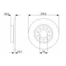 0 986 479 378 BOSCH Тормозной диск