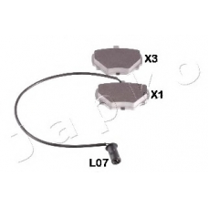 51L07 JAPKO Комплект тормозных колодок, дисковый тормоз