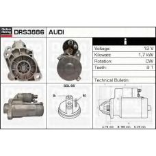 DRS3886 DELCO REMY Стартер