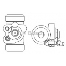 F 026 002 393 BOSCH Колесный тормозной цилиндр