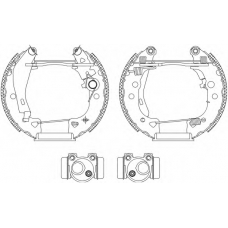 8DB 355 003-931 HELLA Комплект тормозных колодок