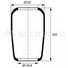 MLF8012 MERITOR Кожух пневматической рессоры
