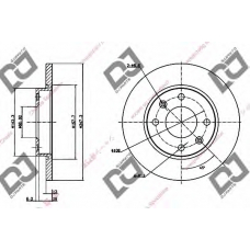 BD1185 DJ PARTS Тормозной диск