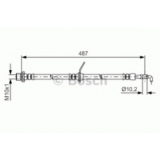 1 987 481 633 BOSCH Тормозной шланг