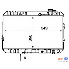 8MK 376 707-791 HELLA Радиатор, охлаждение двигателя