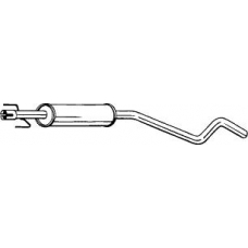 284-747 BOSAL Средний глушитель выхлопных газов