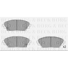 BBP2454 BORG & BECK Комплект тормозных колодок, дисковый тормоз