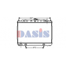 070119N AKS DASIS Радиатор, охлаждение двигателя