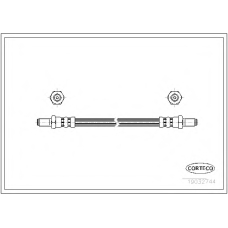 19032744 CORTECO Тормозной шланг