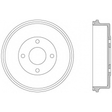 BAD9017.10 OPEN PARTS Тормозной барабан