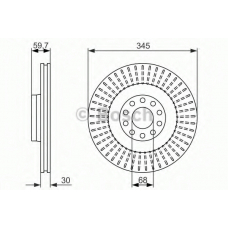 0 986 479 589 BOSCH Тормозной диск