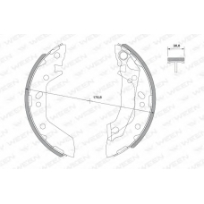 152-2012 WEEN Комплект тормозных колодок