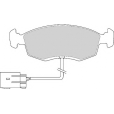 FD6581A NECTO Комплект тормозных колодок, дисковый тормоз