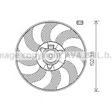 OL7602 AVA Вентилятор, охлаждение двигателя