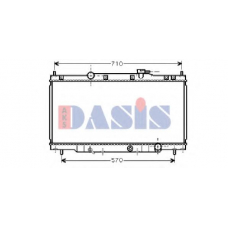 100004N AKS DASIS Радиатор, охлаждение двигателя