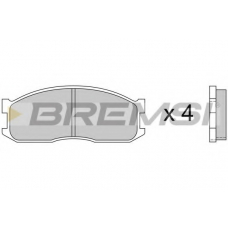 BP2389 BREMSI Комплект тормозных колодок, дисковый тормоз