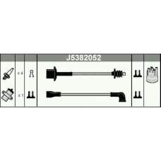 J5382052 NIPPARTS Комплект проводов зажигания