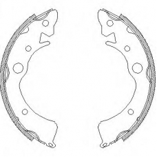 Z4096.00 WOKING Комплект тормозных колодок