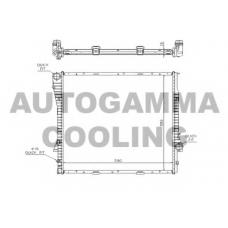 103398 AUTOGAMMA Радиатор, охлаждение двигателя