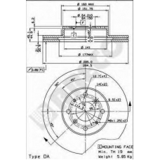 BS 7961 BRECO Тормозной диск