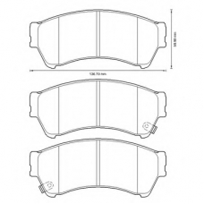 572628B BENDIX Комплект тормозных колодок, дисковый тормоз