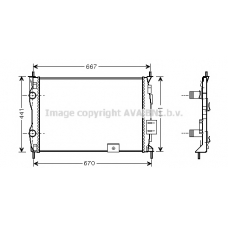 DNA2279 AVA Радиатор, охлаждение двигателя