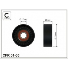 01-00 CAFFARO Натяжной ролик, поликлиновой  ремень