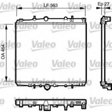 732944 VALEO Радиатор, охлаждение двигателя