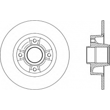 BDA2165.10 OPEN PARTS Тормозной диск