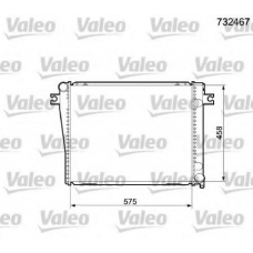 732467 VALEO Радиатор, охлаждение двигателя