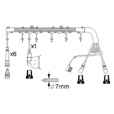 0 986 356 362 BOSCH Комплект проводов зажигания