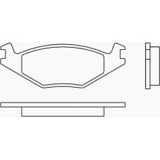 P 85 019 BREMBO Комплект тормозных колодок, дисковый тормоз