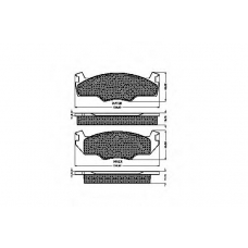 30129 SPIDAN Комплект тормозных колодок, дисковый тормоз