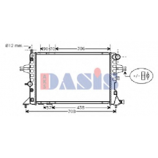 151990N AKS DASIS Радиатор, охлаждение двигателя