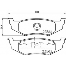 N-1413 COBREQ Комплект тормозных колодок, дисковый тормоз