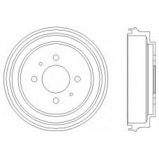 61261 PAGID Тормозной барабан