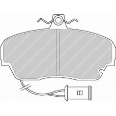 FDB443 FERODO Комплект тормозных колодок, дисковый тормоз