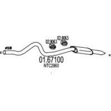 01.67100 MTS Глушитель выхлопных газов конечный