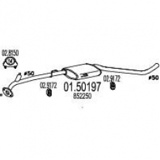01.50197 MTS Средний глушитель выхлопных газов