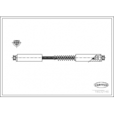19032146 CORTECO Тормозной шланг